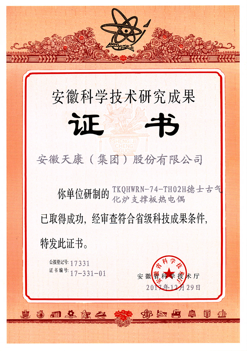 TKQHWRN-74-TH02H德士古氣化爐支撐板熱電偶