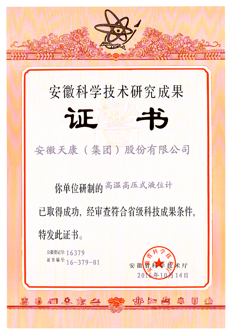 高溫高壓式液位計